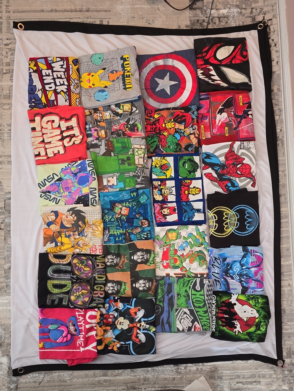 Marvel Kids T‑Shirt Bundle Black Red Blue Multi‑Color Assortment